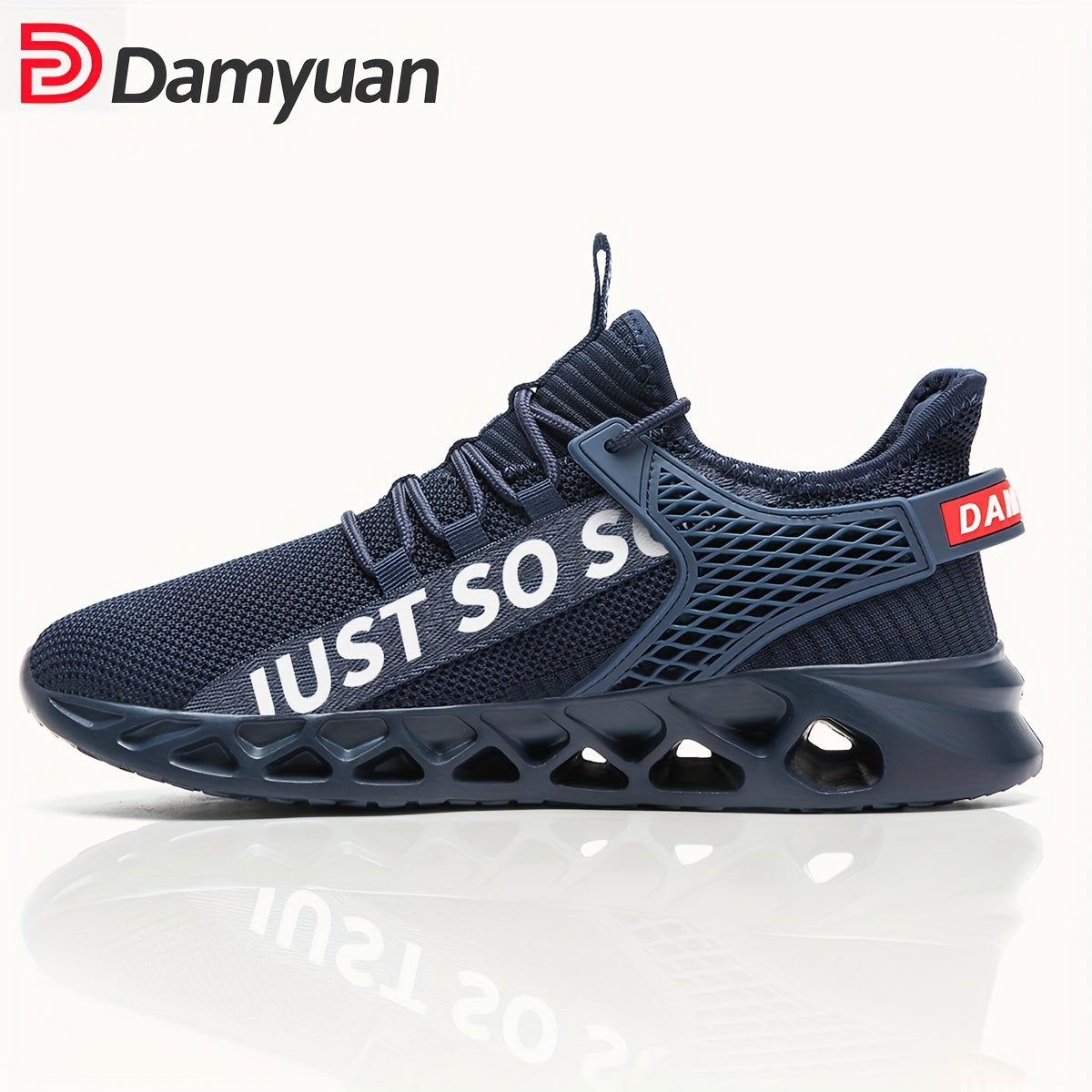 Damyuan Men's Blade Type Shoes, Breathable Shock Absorption Running Shoes Lightweight Non-Slip Shoes For Jogging Tennis Gym, Casual Walking Sneakers